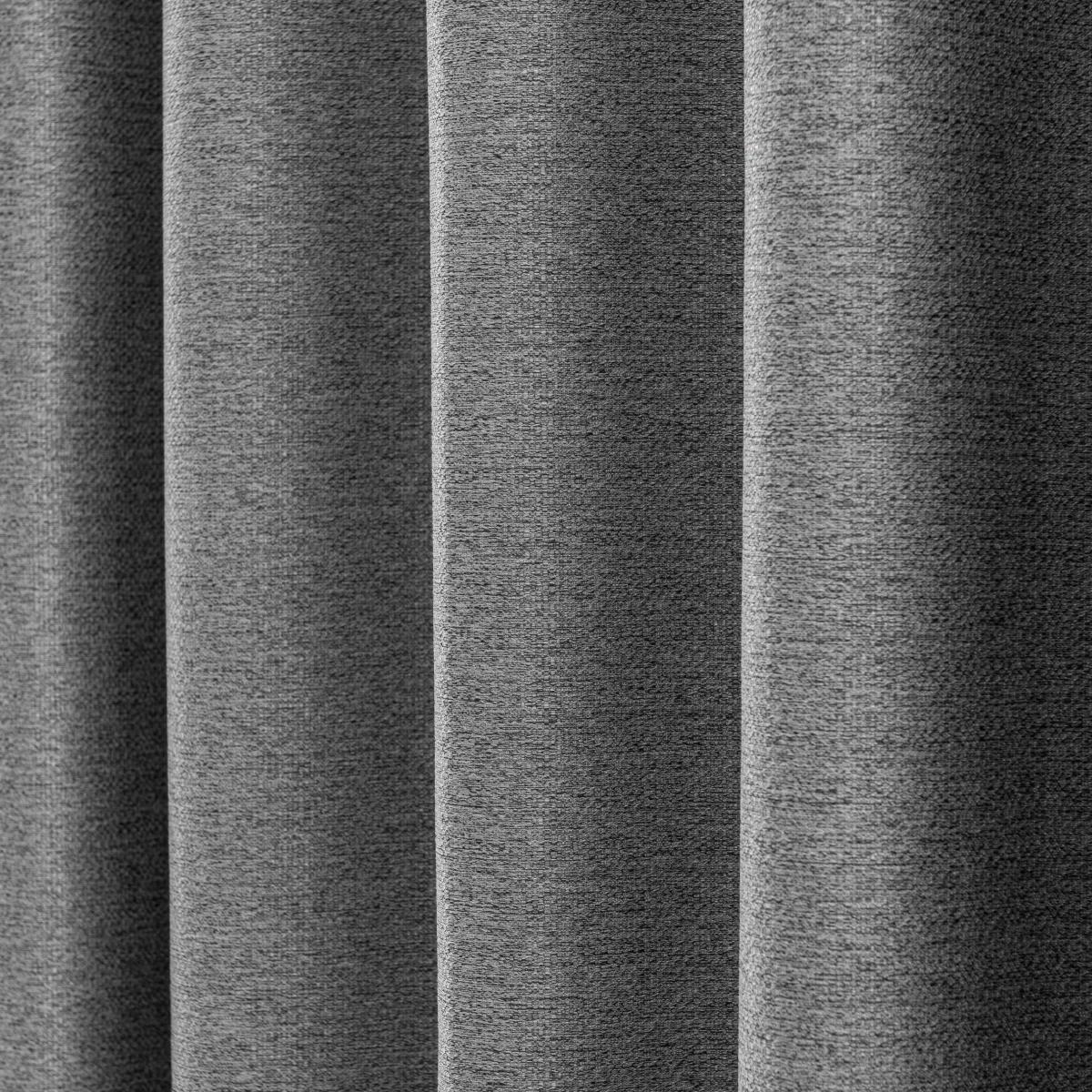 Metropolitan Grey Eyelet Blackout Curtains Grey – image 5