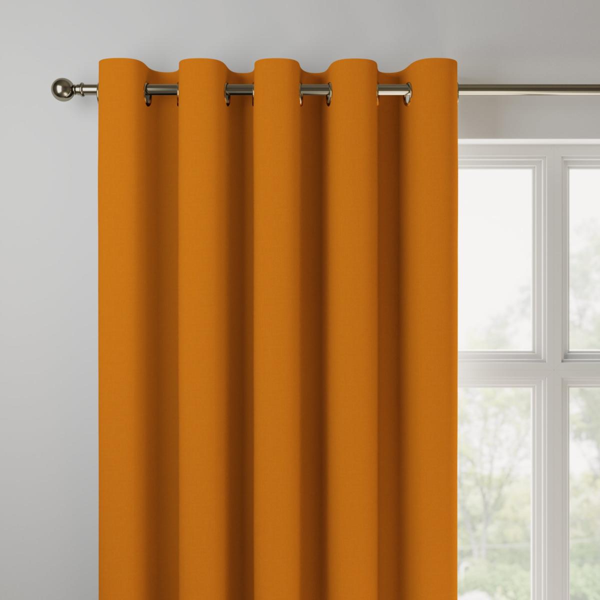 Panama Cotton Made to Measure Curtains Panama Clementine – image 3