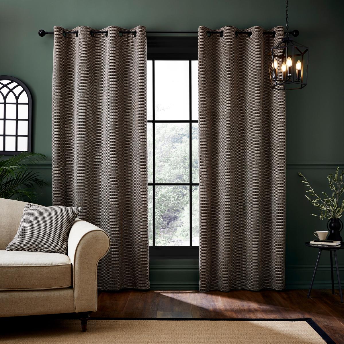 Dexter Natural Eyelet Curtains Beige – image 3