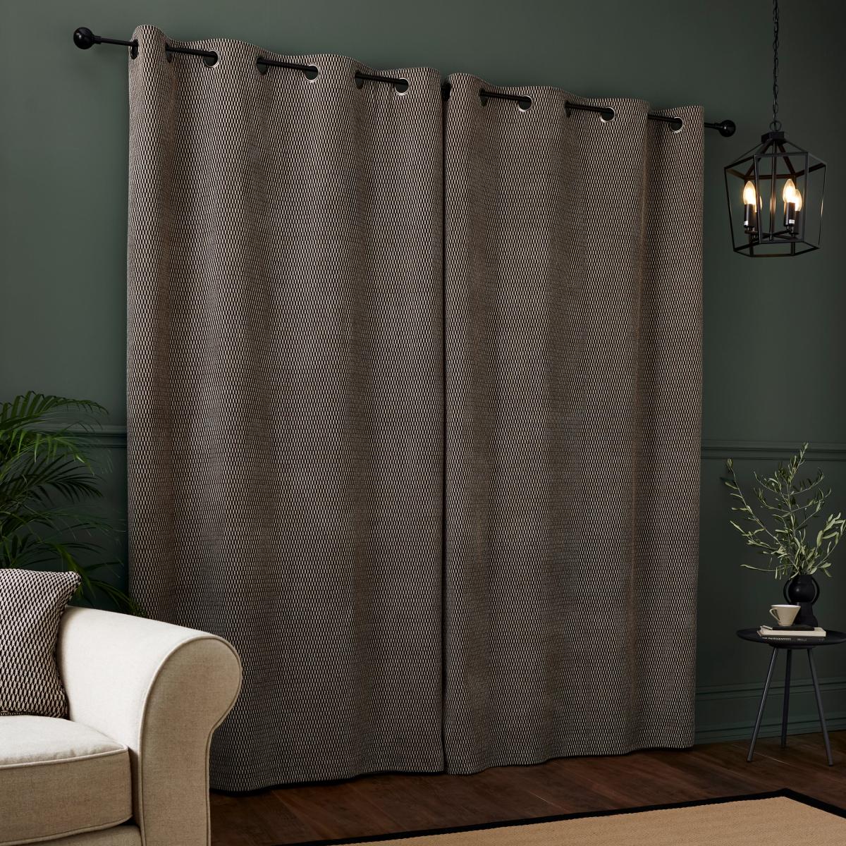 Dexter Natural Eyelet Curtains Beige – image 4