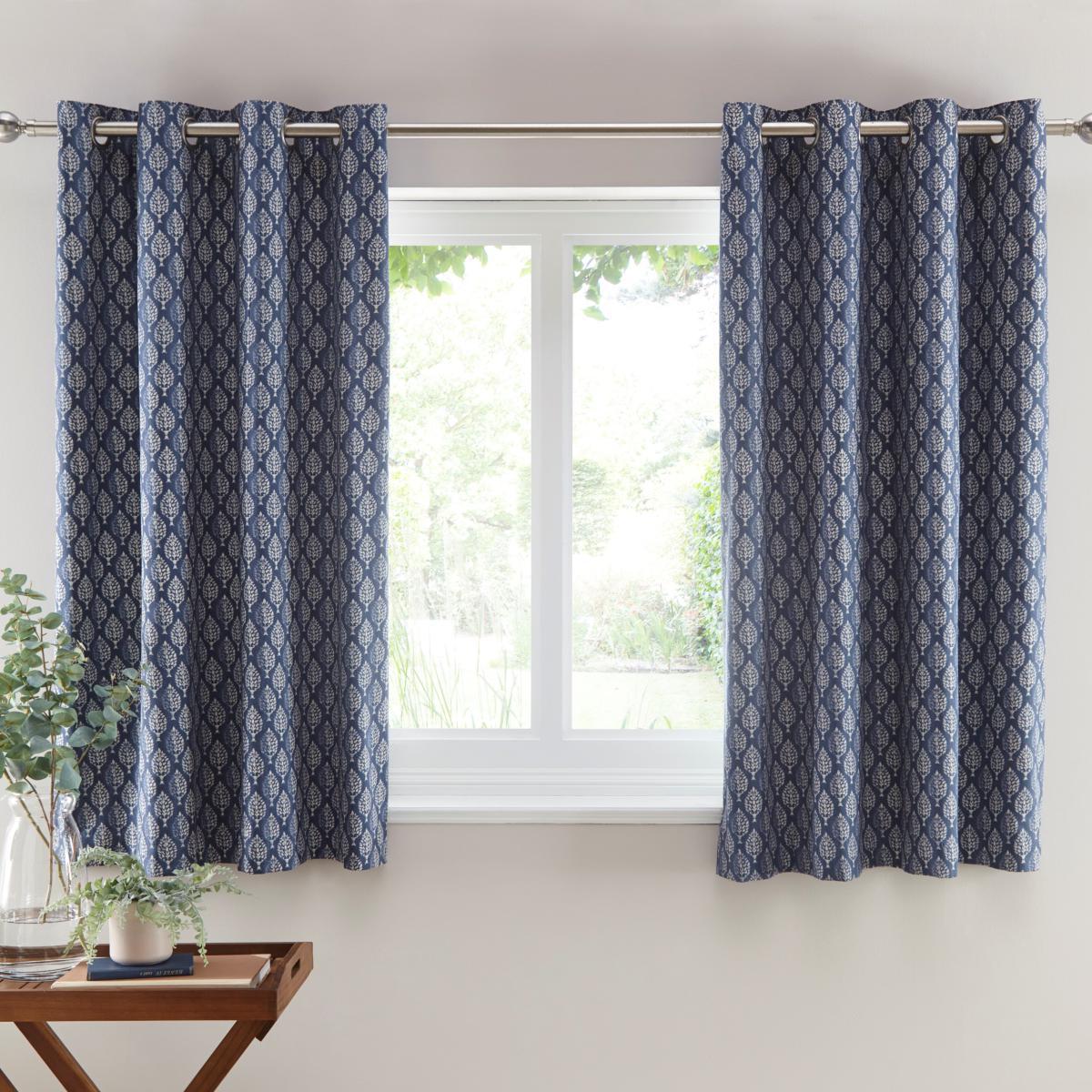 Connor Tree Folkestone Blue Eyelet Curtains Folkstone Blue – image 3