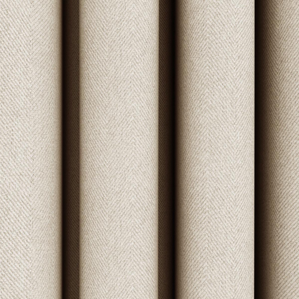Rotterdam Herringbone Mushroom Blackout Eyelet Curtains Mushroom – image 3