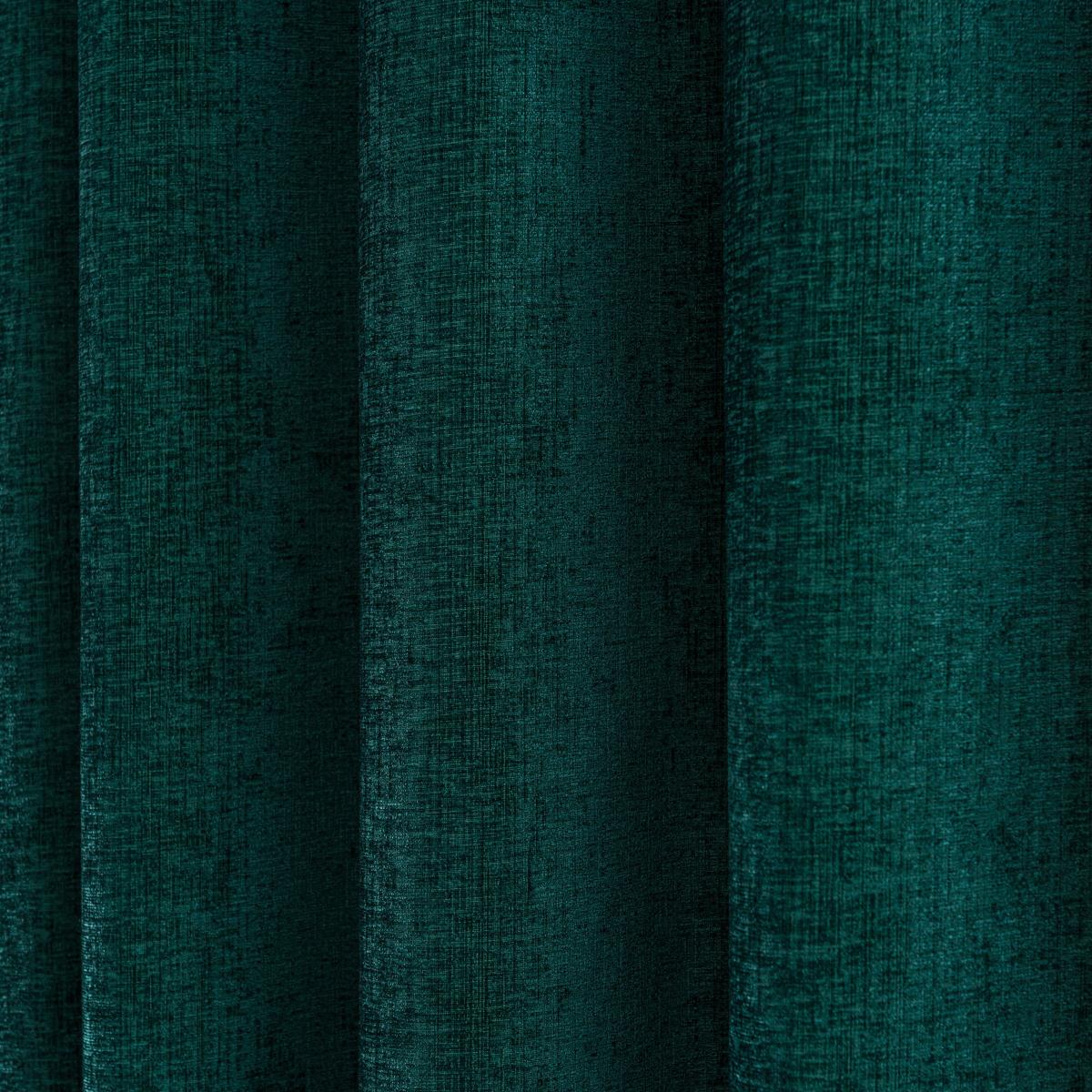 Chenille Emerald Eyelet Curtains Green – image 3