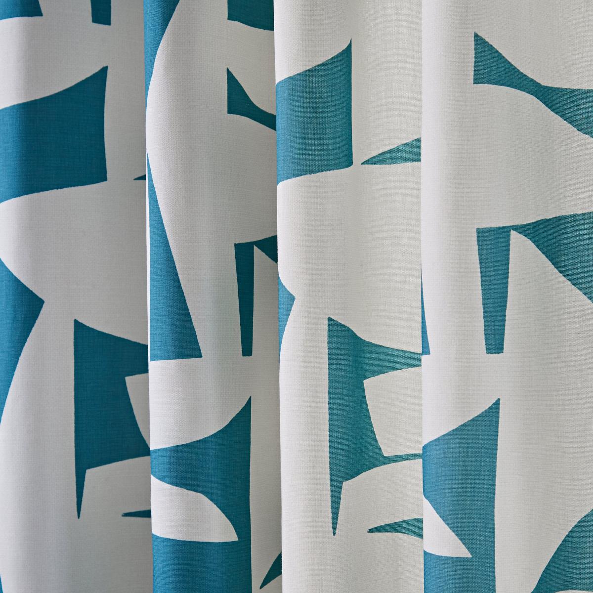 Elements Klipp Teal Eyelet Curtains Teal (Green) – image 3