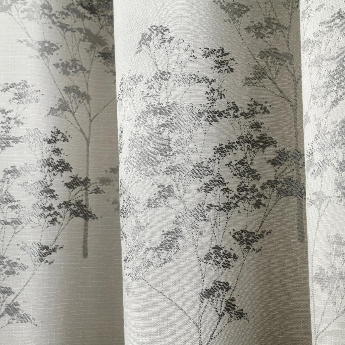 Curtina Elmwood Silver Eyelet Curtains Silver – image 2