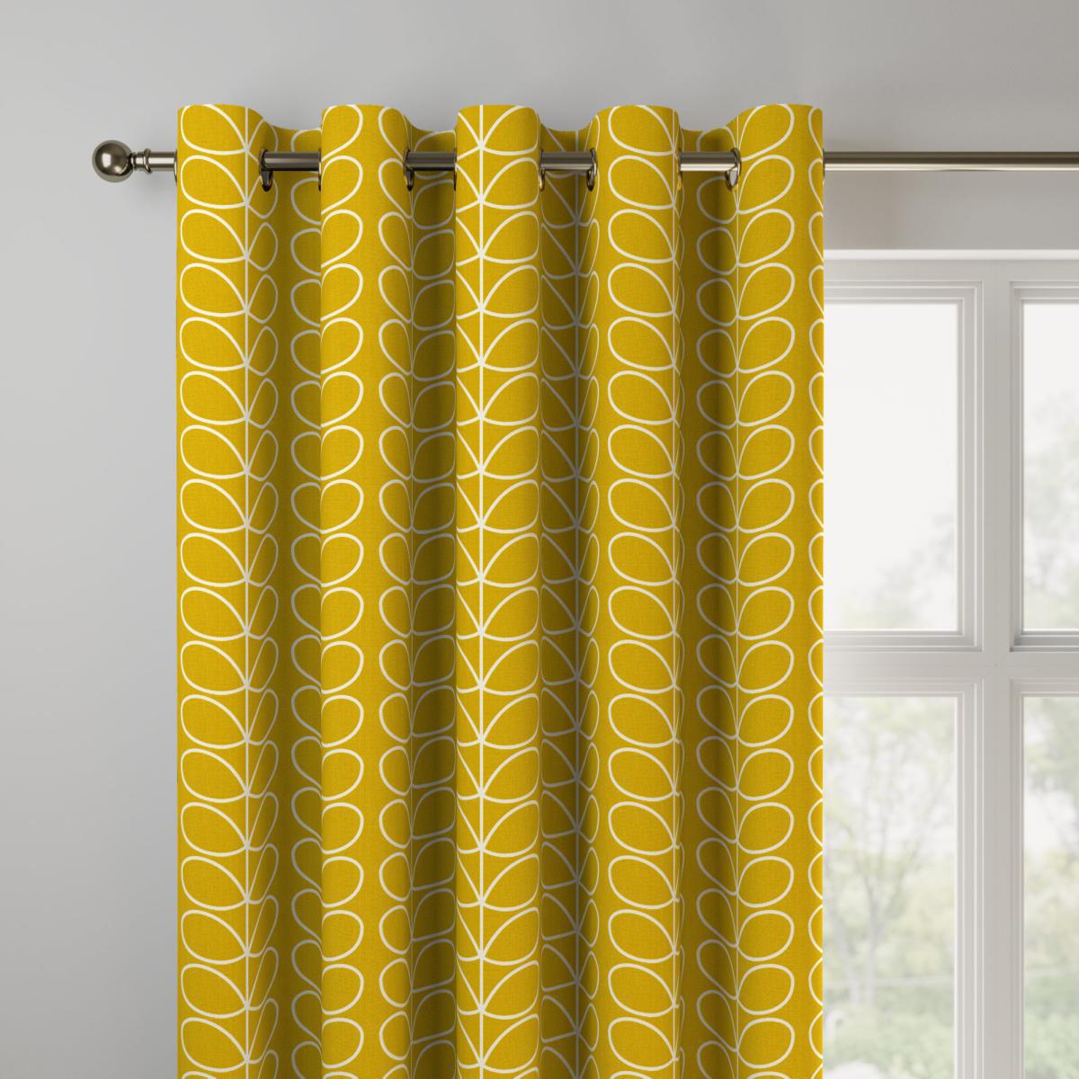 Orla Kiely Linear Stem Made to Measure Curtains yellow – image 2