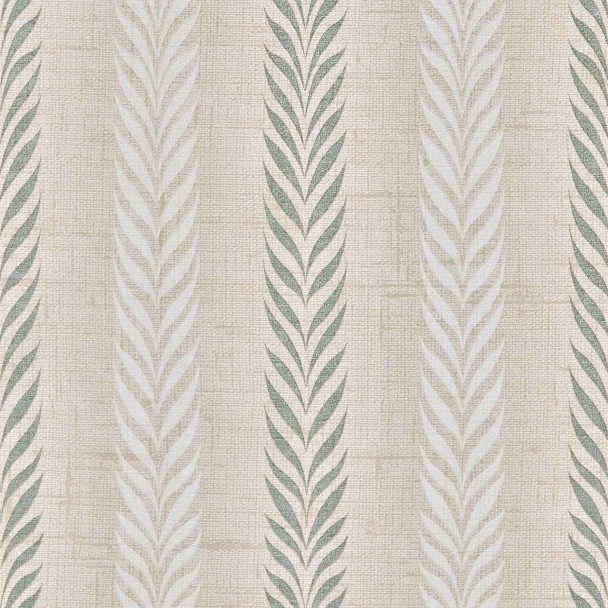 Striped Leaves Natural Eyelet Curtains Natural – image 3