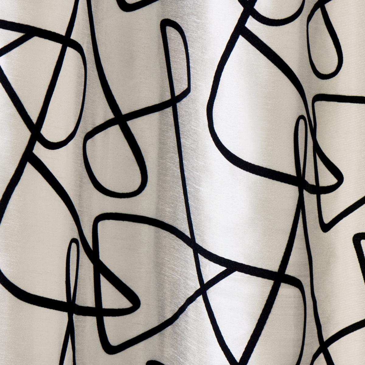 Mono Curves Ivory Eyelet Curtains Ivory – image 3
