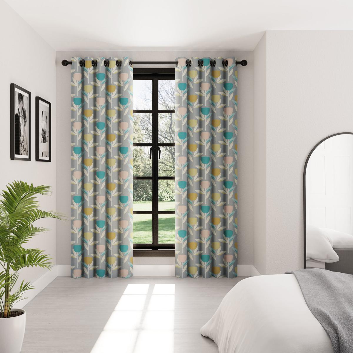 Aina Eyelet Curtains MultiColoured – image 2