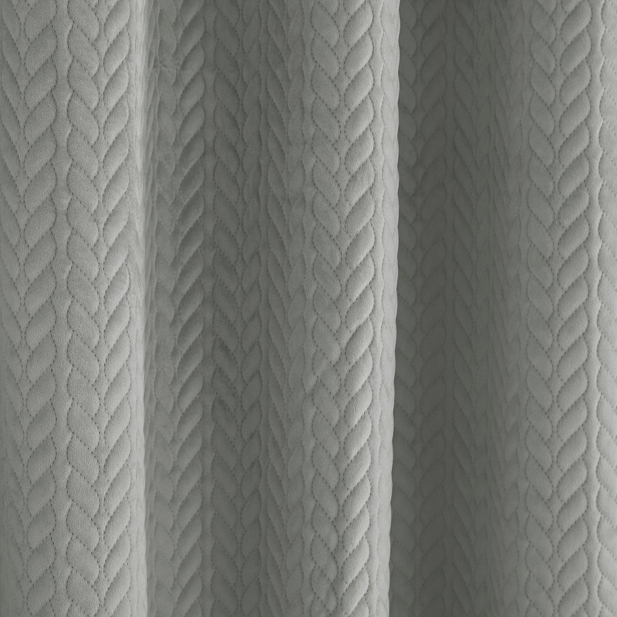 Pinsonic Plait Stone Eyelet Curtains Beige – image 3