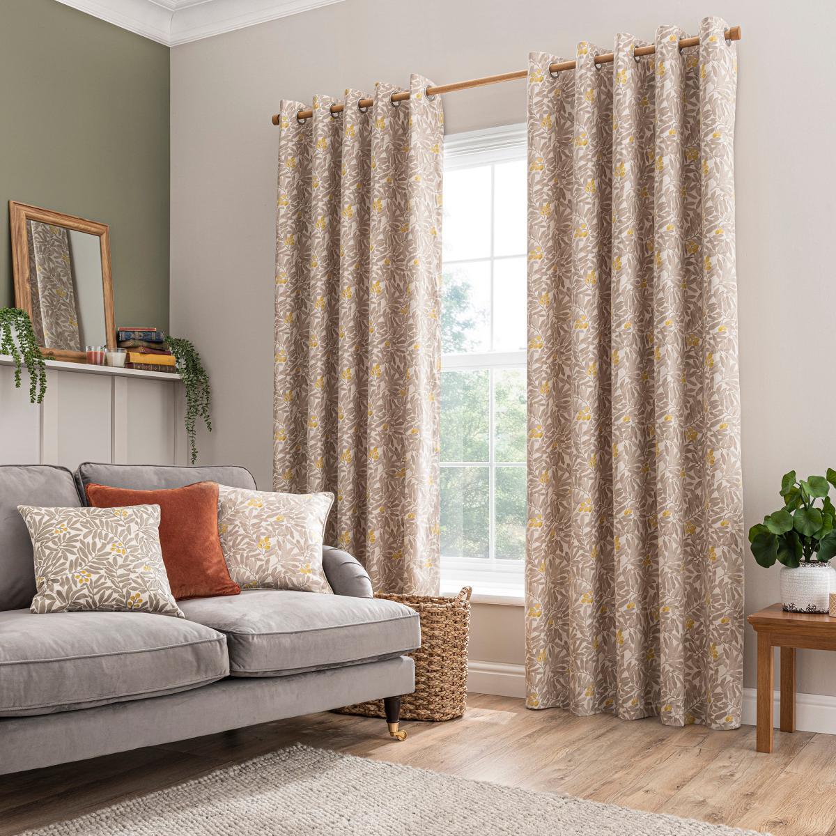 Coleton Natural Eyelet Curtains Natural – image 2