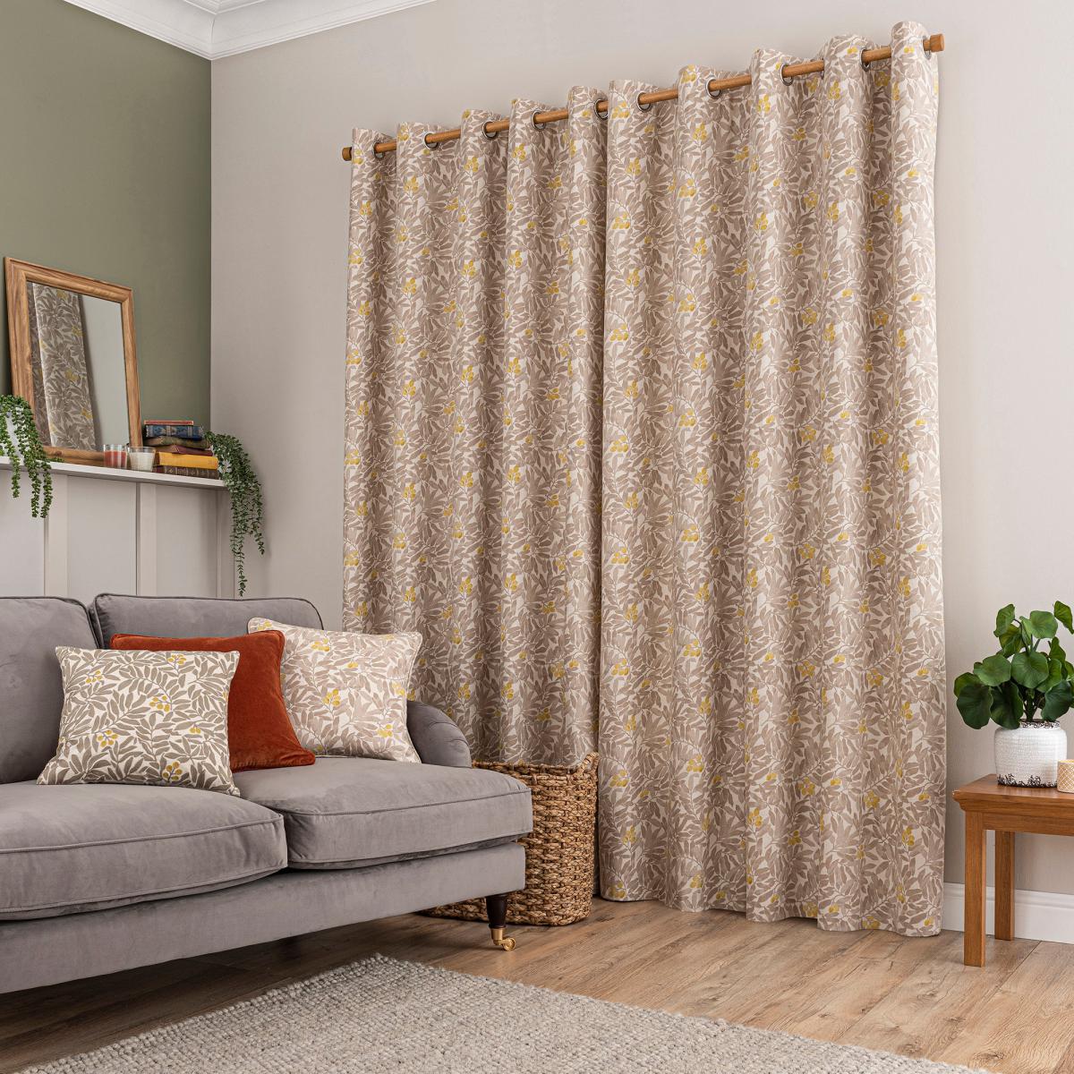 Coleton Natural Eyelet Curtains Natural – image 3