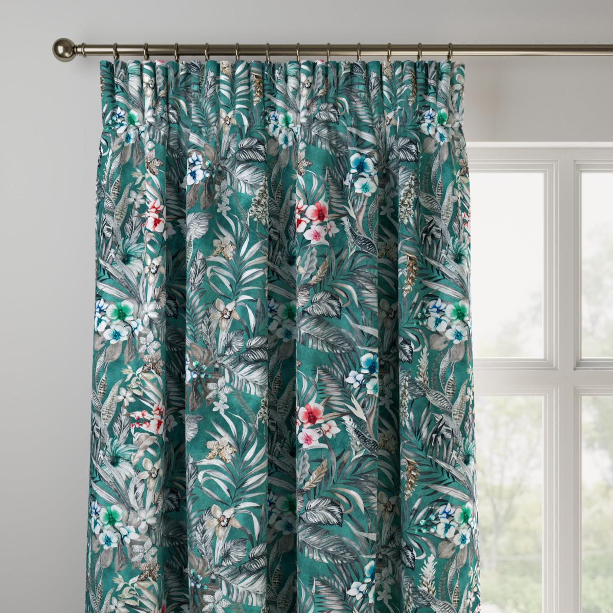 Kew Made to Measure Curtains Kew Teal – image 2