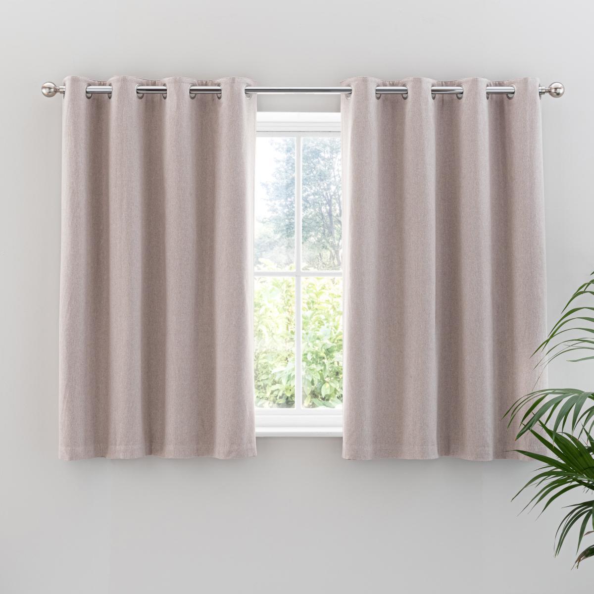 Luna Reversible Natural Eyelet Curtains Natural – image 4