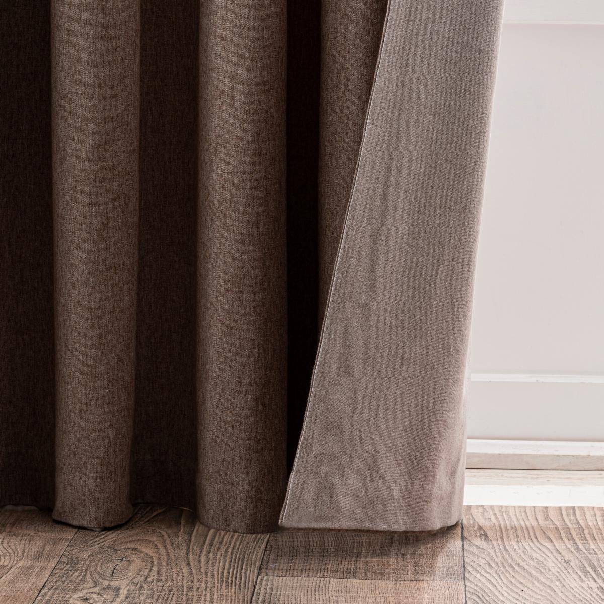 Luna Reversible Natural Eyelet Curtains Natural – image 5