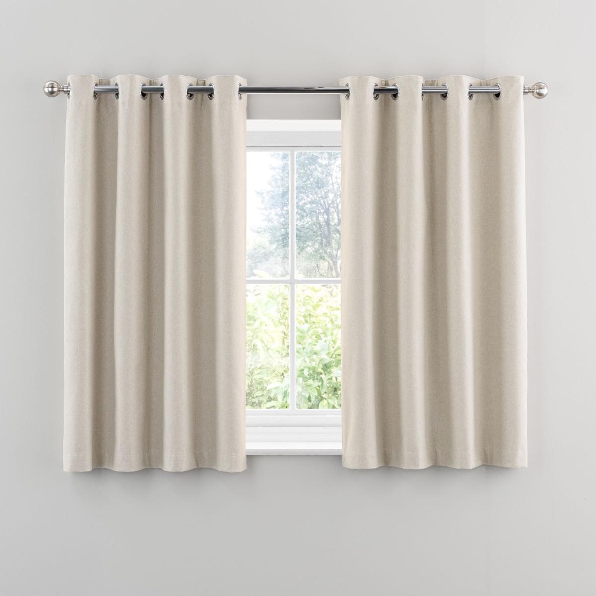 Ultra Luna Natural Eyelet Blackout Curtain Natural – image 5