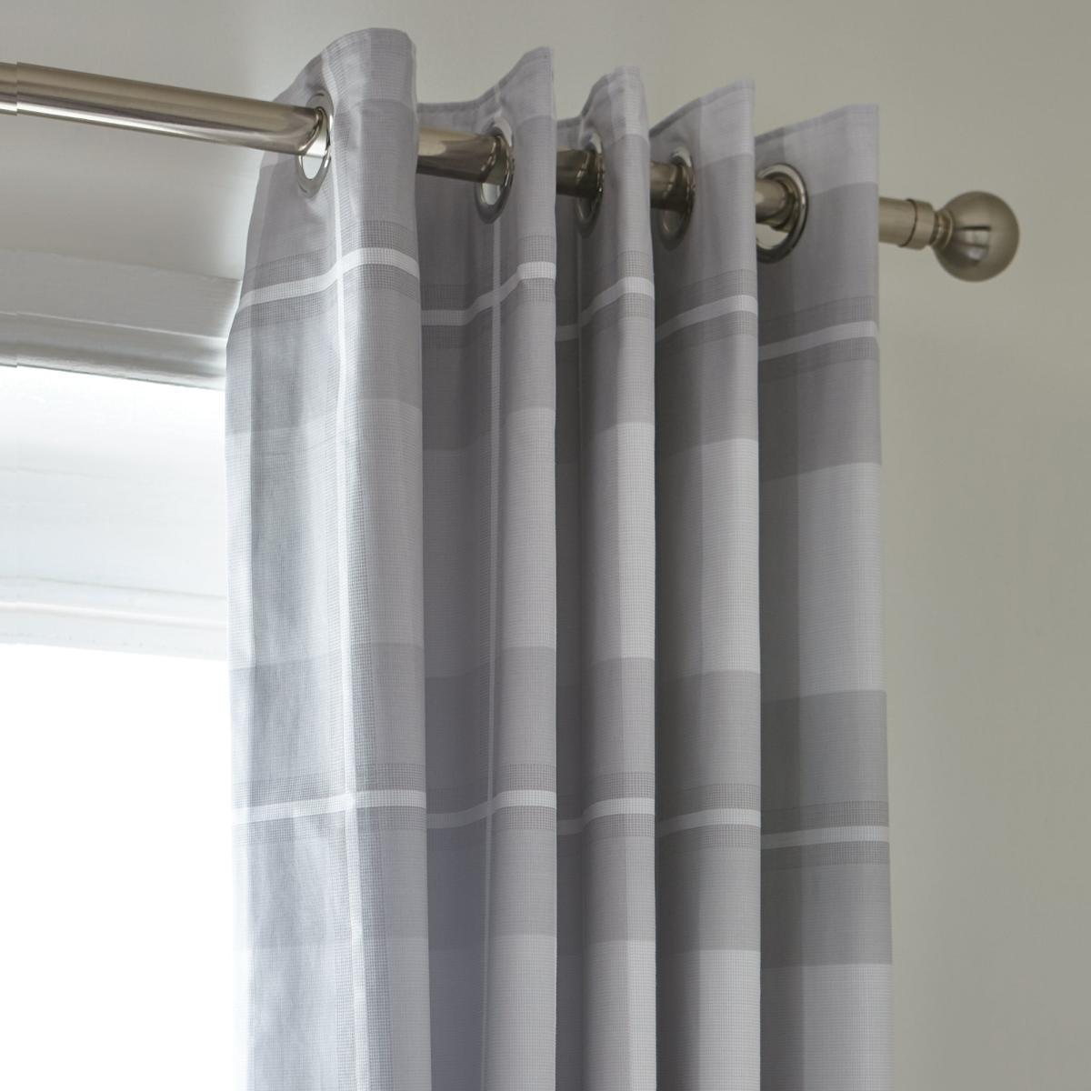 Colby Grey Blackout Eyelet Curtains Grey – image 4