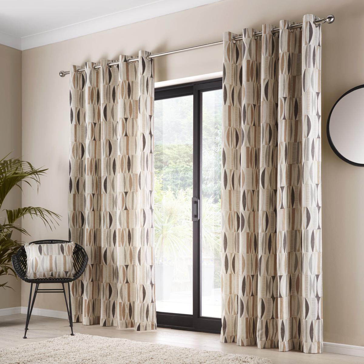 Cuba Natural Eyelet Curtains Natural – image 2