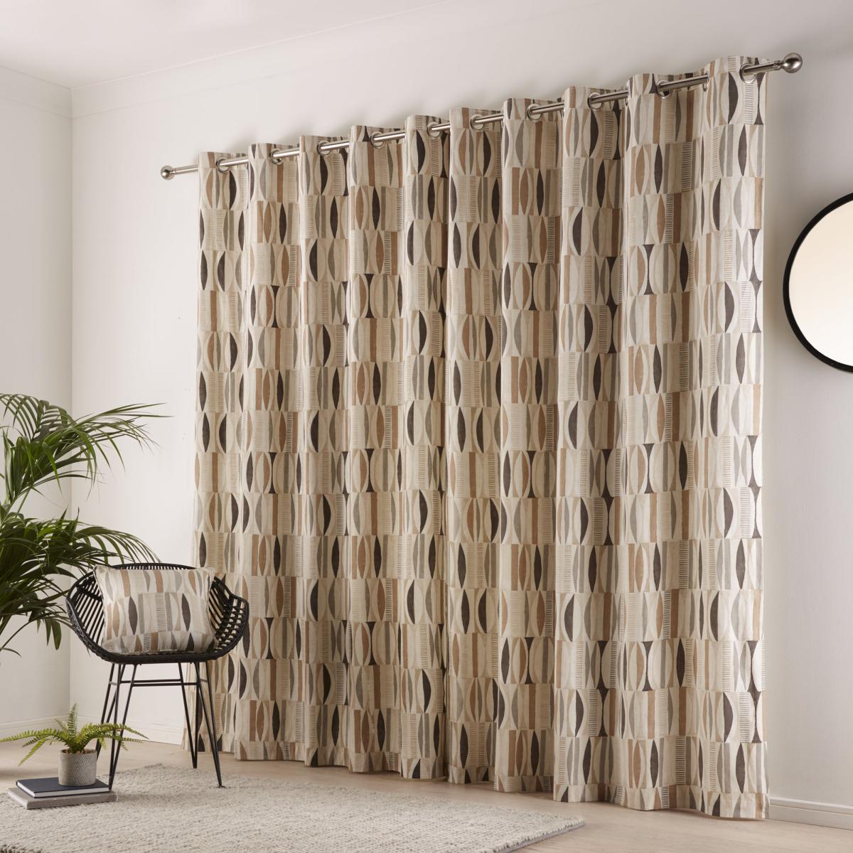 Cuba Natural Eyelet Curtains Natural – image 3