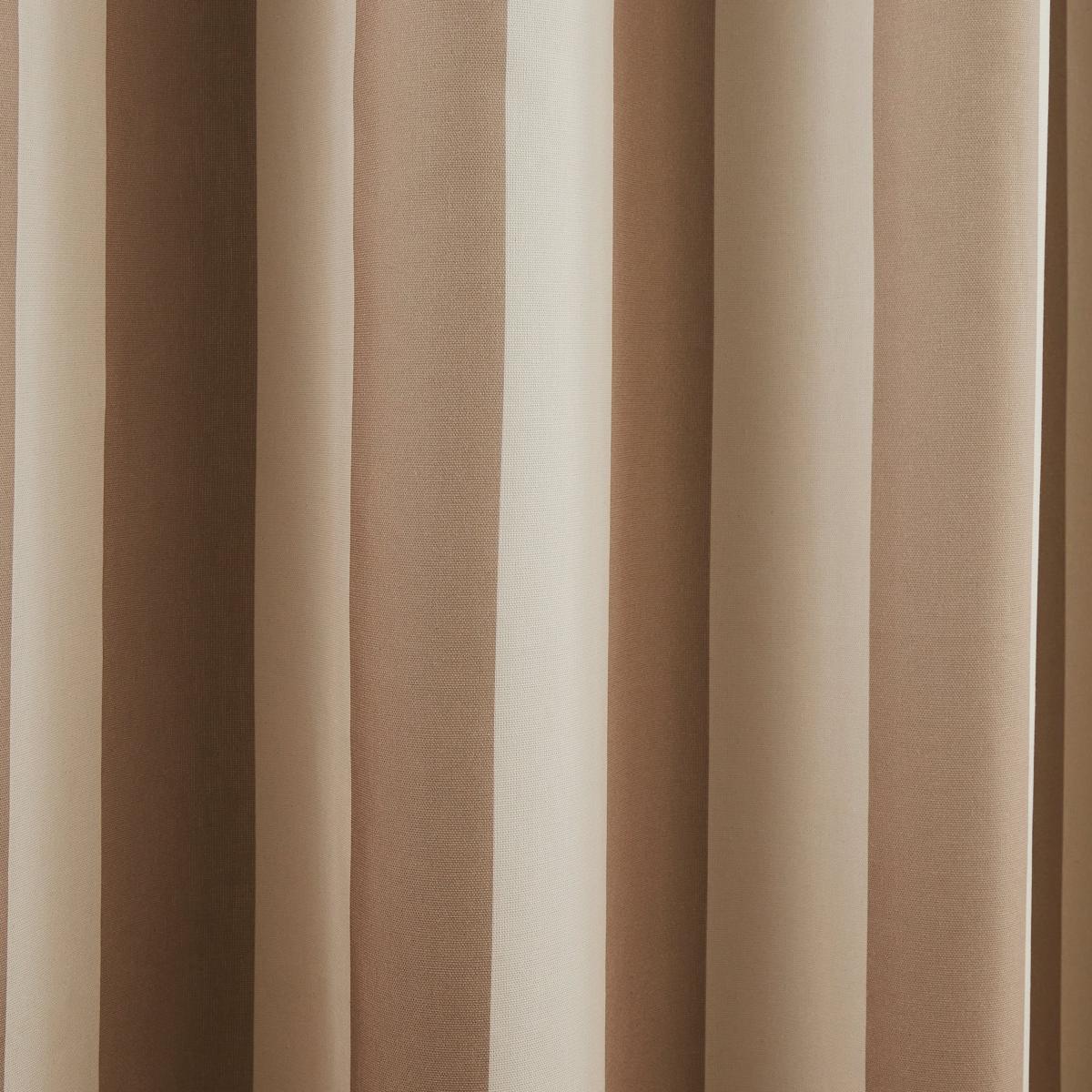 Pride & Joy Striped Eyelet Curtains Natural – image 3