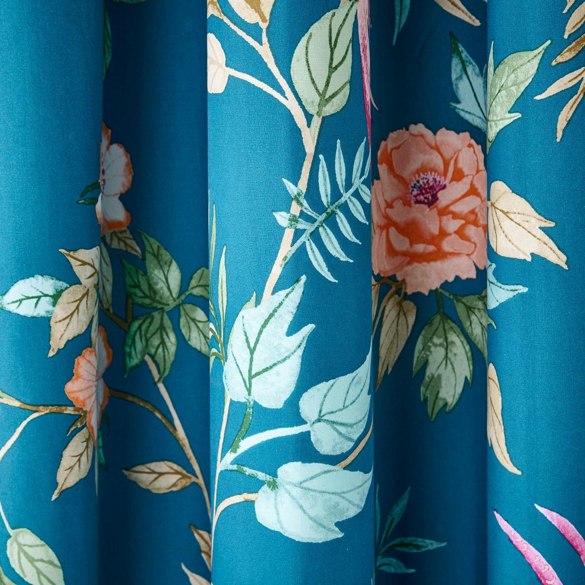 Neva Birds Blackout Eyelet Curtain Teal (Blue) – image 3
