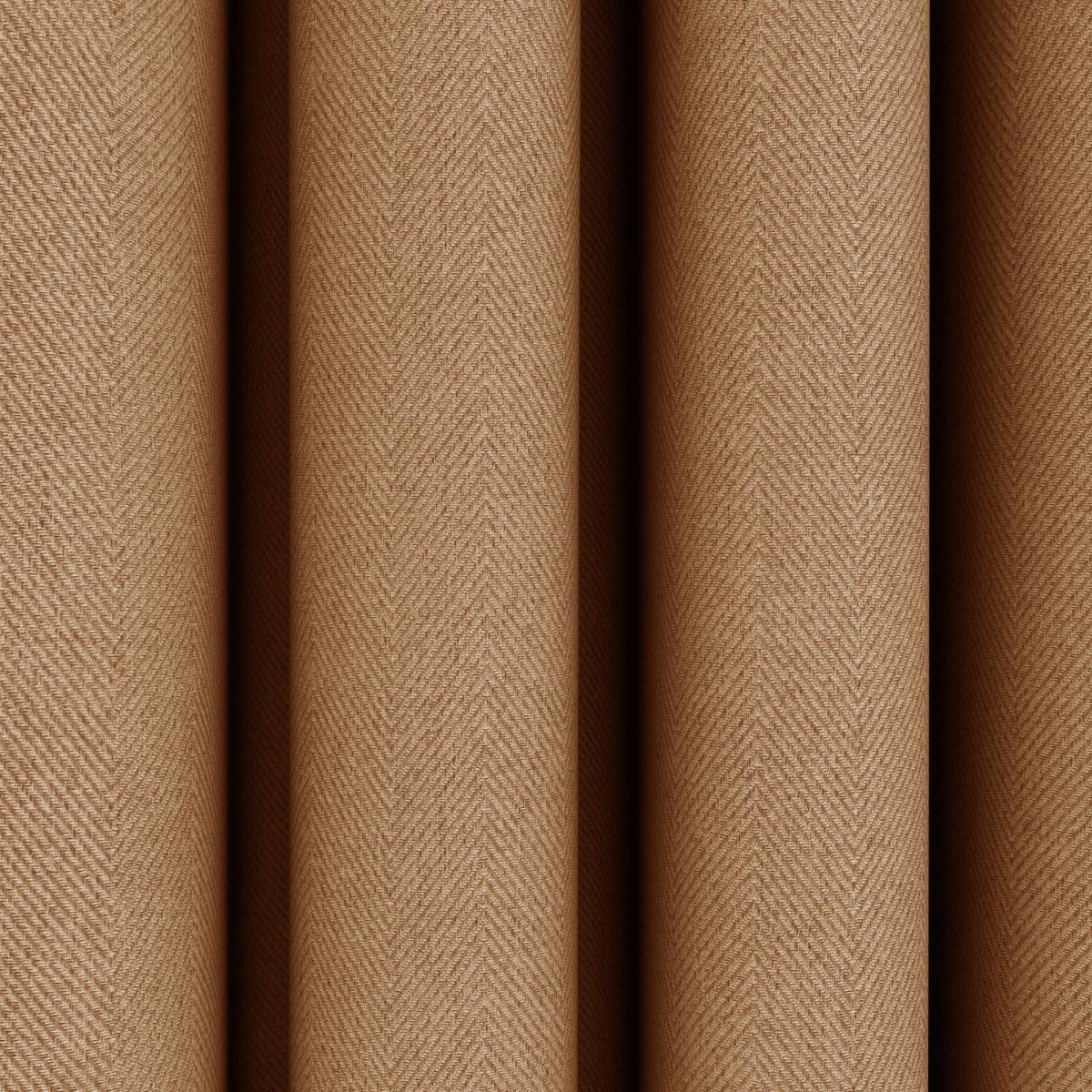 Rotterdam Herringbone Butterscotch Blackout Eyelet Curtains Butterscotch (Orange) – image 3