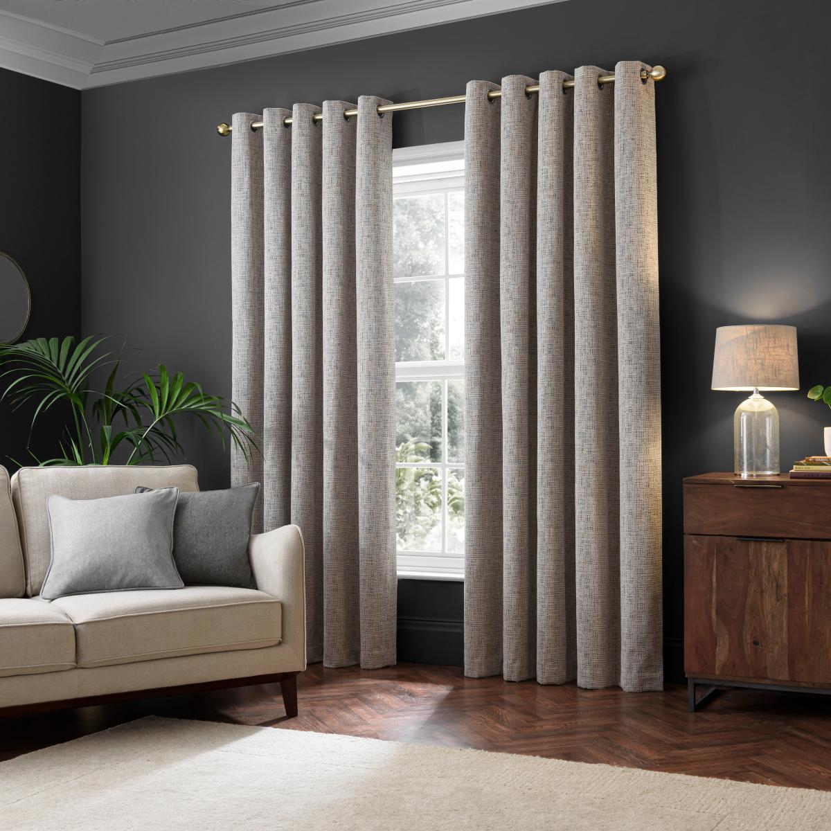 Lincoln Thermal Eyelet Curtain Mushroom Mushroom – image 2