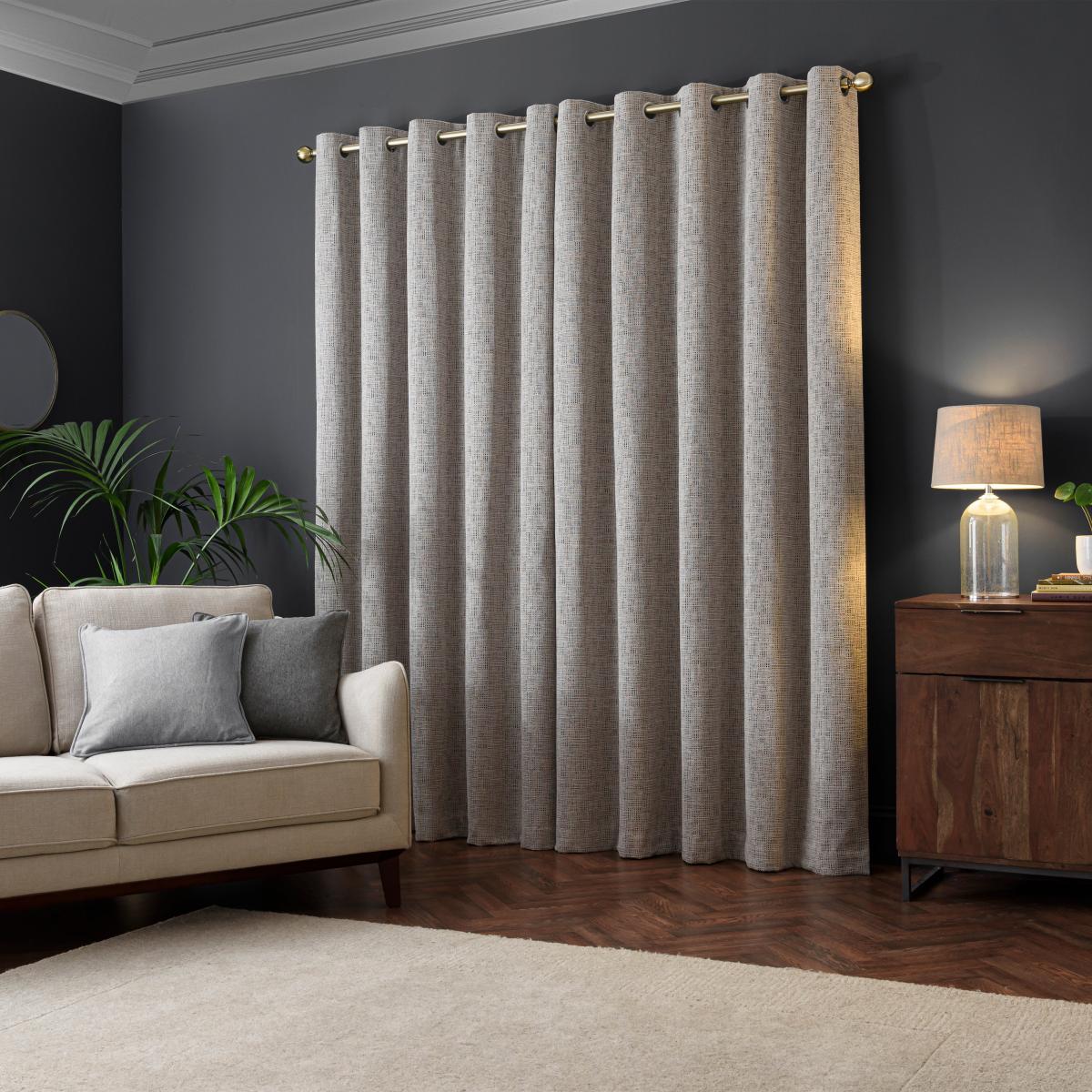 Lincoln Thermal Eyelet Curtain Mushroom Mushroom – image 4