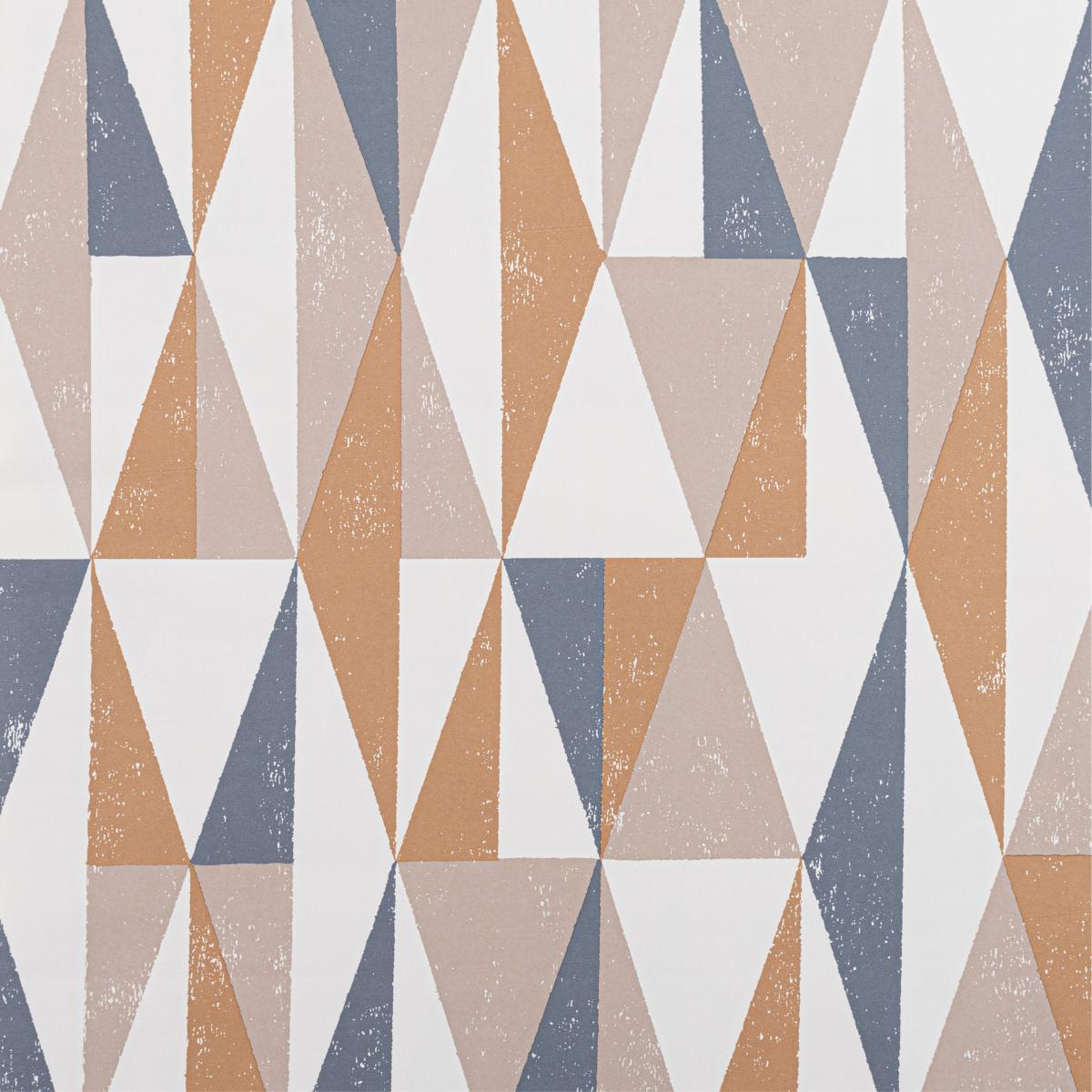Elements Triangles Toffee Eyelet Curtains Brown, Violet and White – image 2
