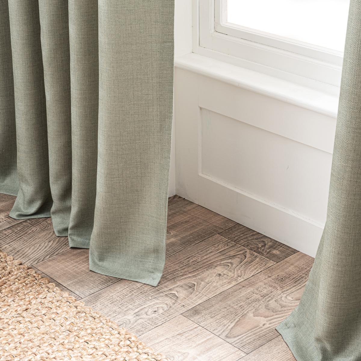 Paris Recycled Sage Eyelet Curtains Sage – image 6