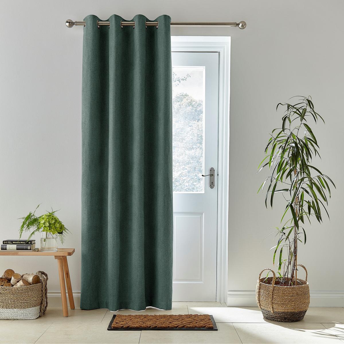 Wynter Thermal Eyelet Curtains Forest Green Green – image 4
