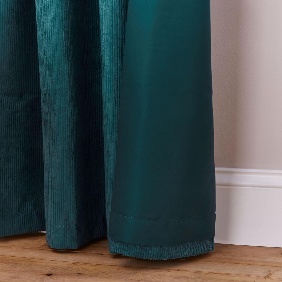Elements Cord Peacock Eyelet Curtains Peacock – image 6