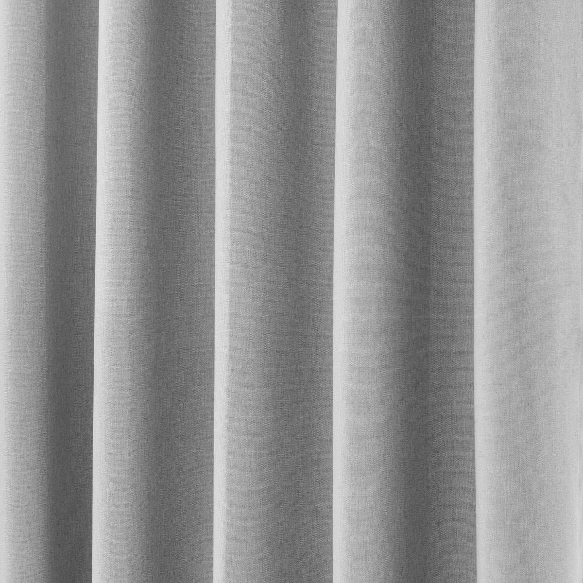 Luna Brushed Mid Grey Blackout Eyelet Curtains Grey – image 4