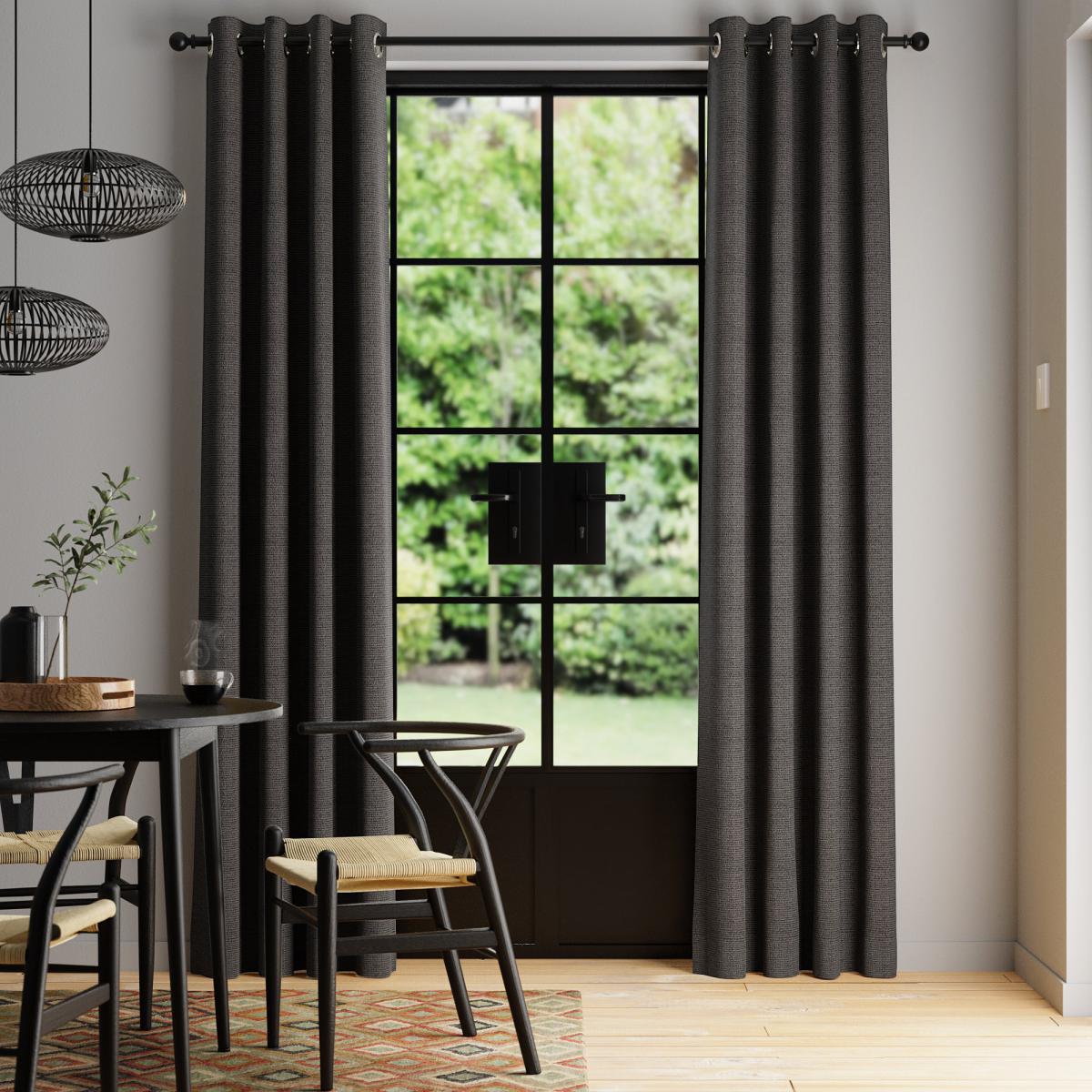 Eliza Steeple Grey Thermal Eyelet Curtains Steeple Grey – image 2