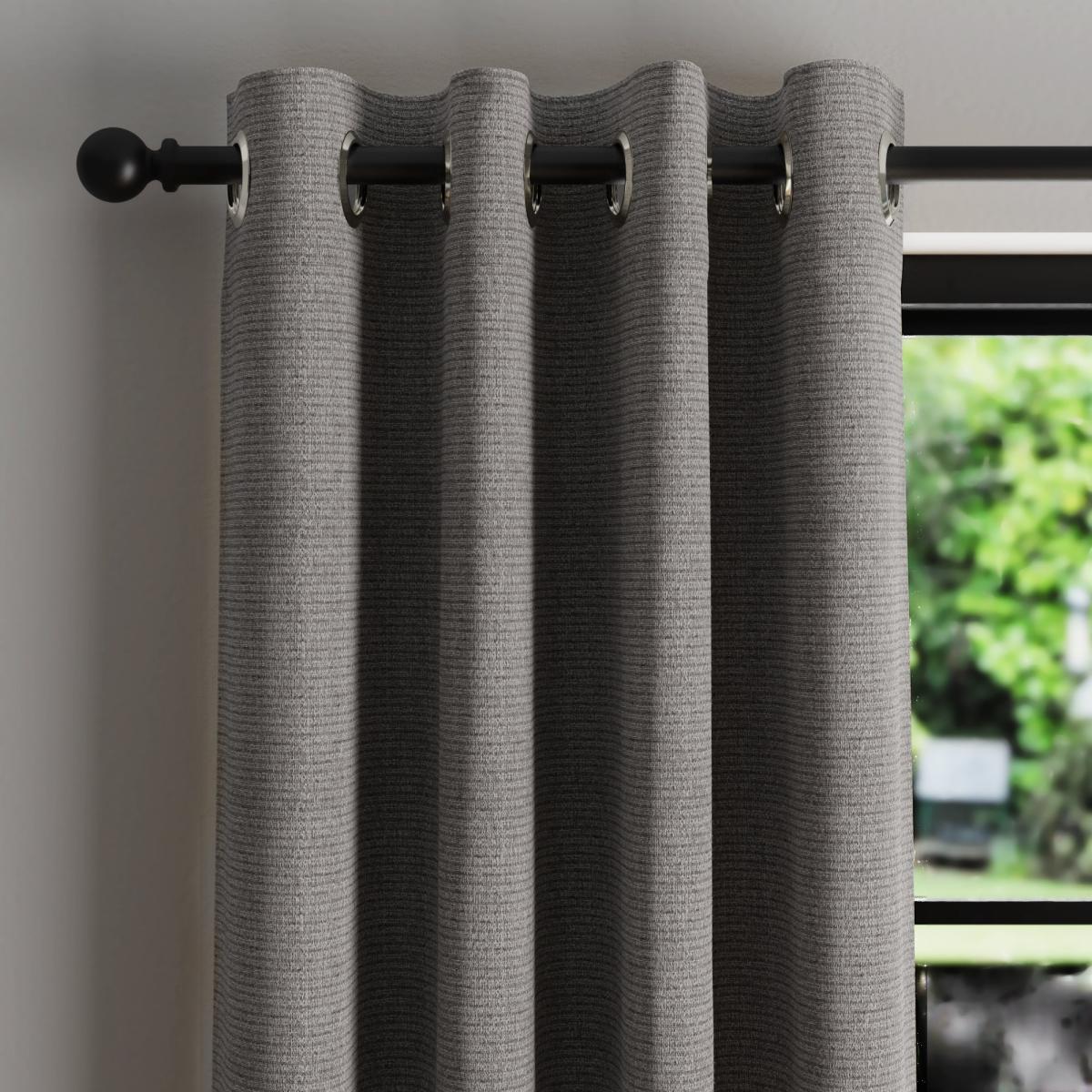 Eliza Steeple Grey Thermal Eyelet Curtains Steeple Grey – image 1