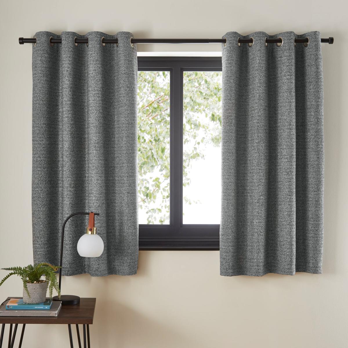 Murano Blue Eyelet Curtains Blue – image 5