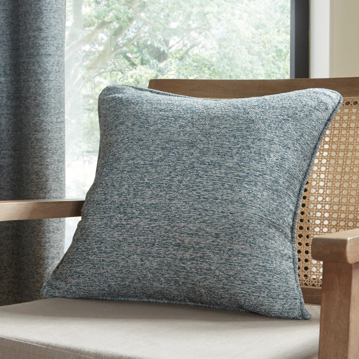 Murano Blue Eyelet Curtains Blue – image 7