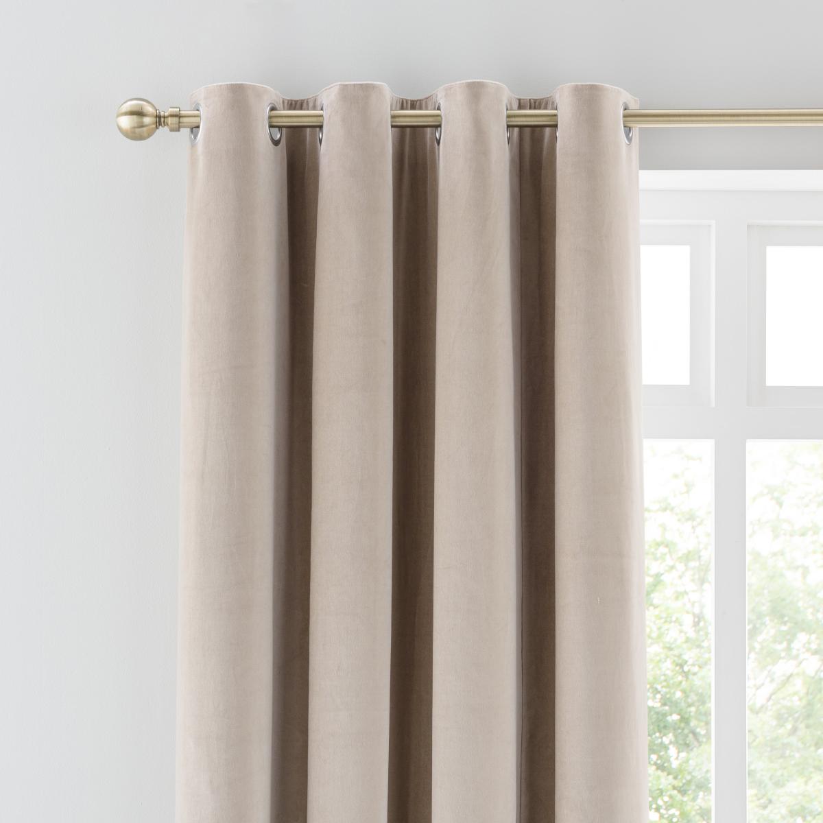 Clara Natural Eyelet Curtains Natural – image 2