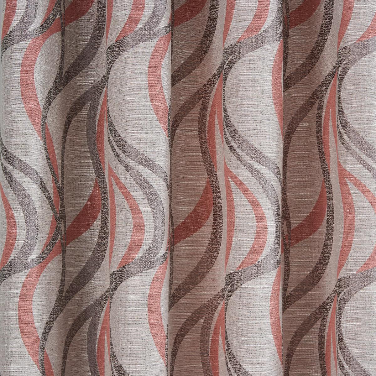 Mirage Rose Eyelet Curtains Pink and Grey – image 3