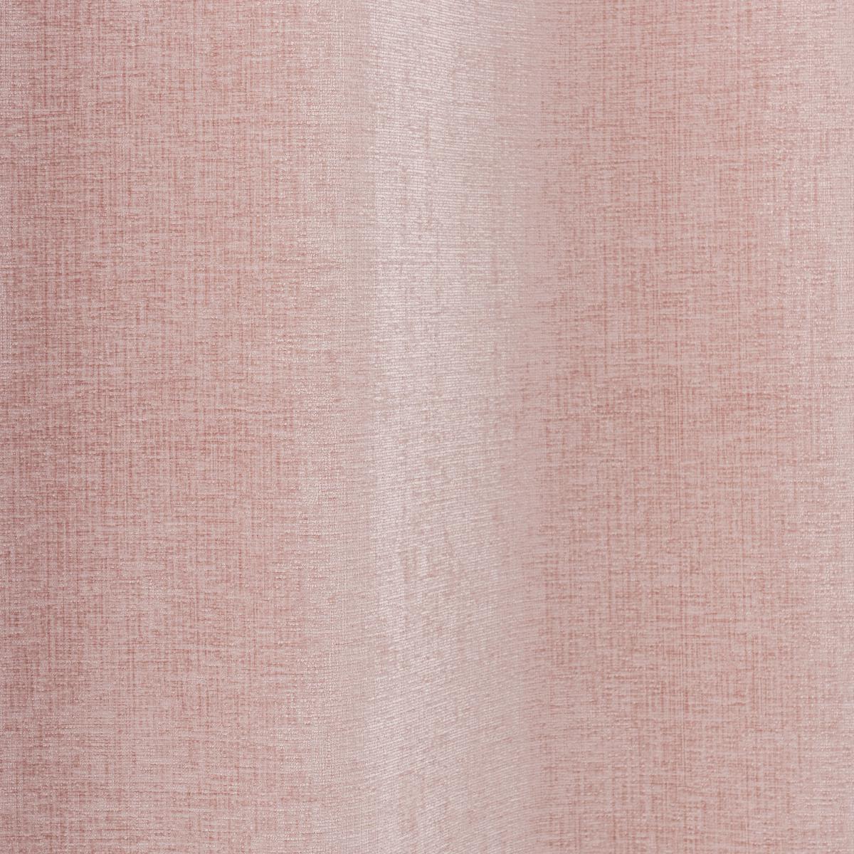 Chenille Pale Pink Eyelet Curtains Pink – image 5