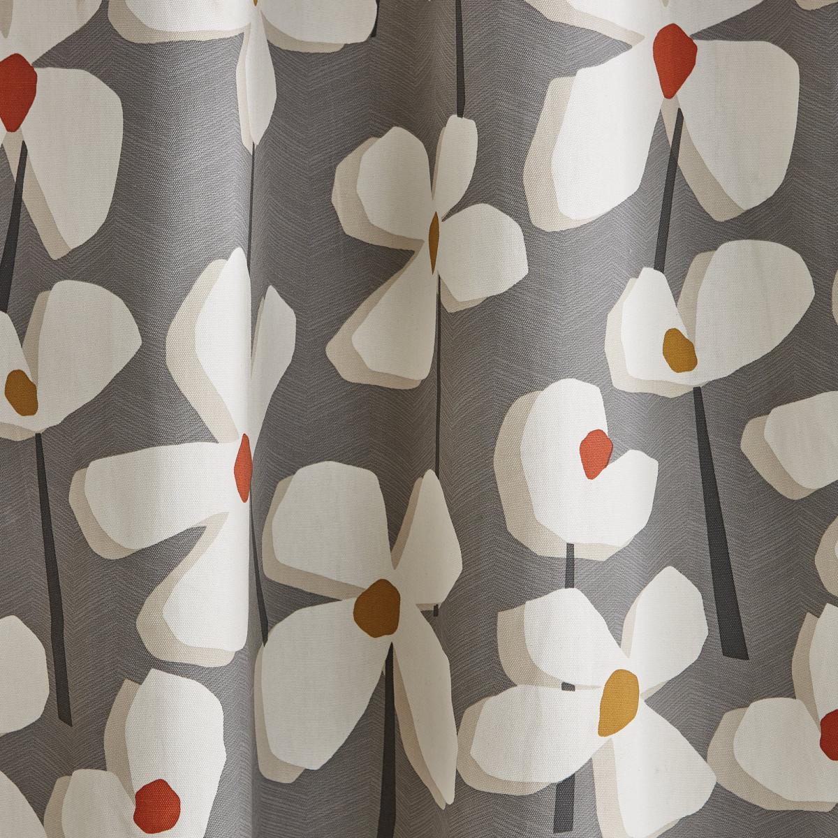 Elements Lena Grey Eyelet Curtains Grey/Yellow/White – image 4