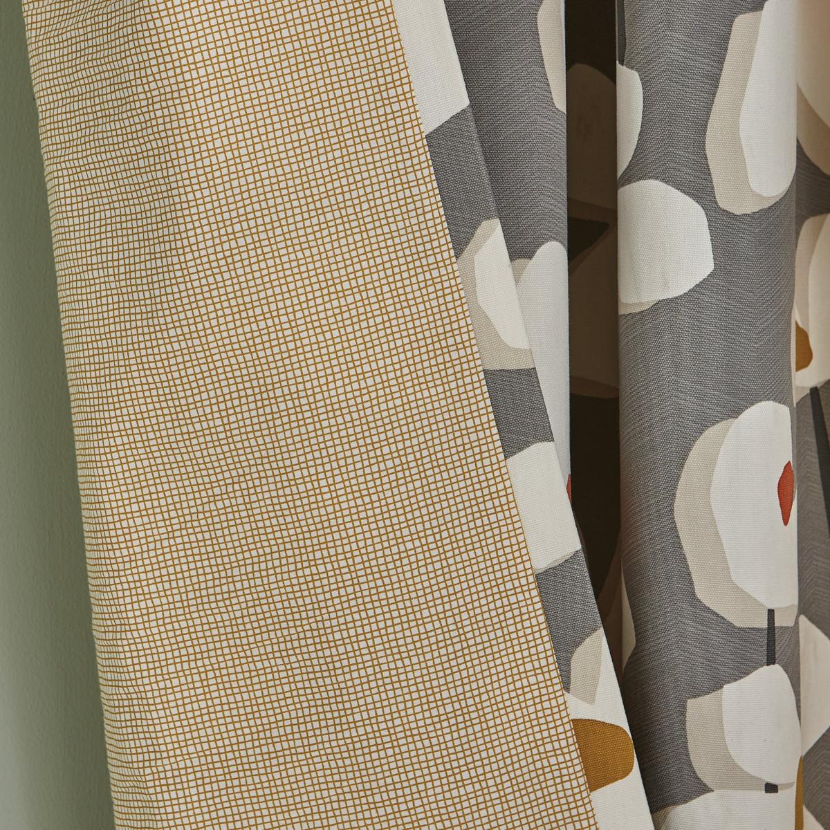Elements Lena Grey Eyelet Curtains Grey/Yellow/White – image 5