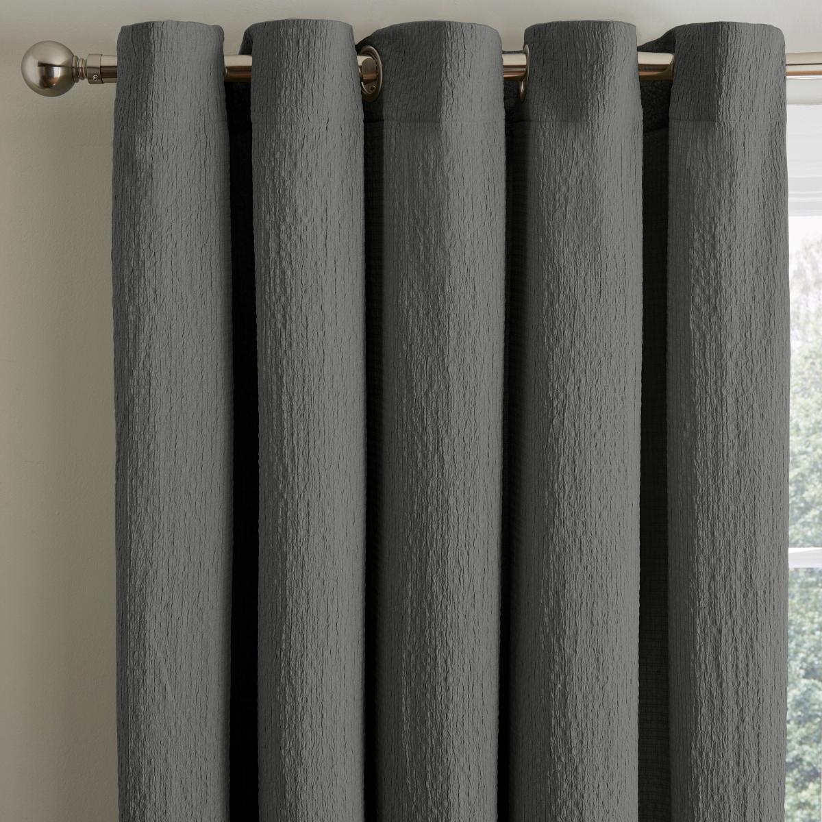 Waffle Steeple Grey Curtains Steeple Grey – image 2
