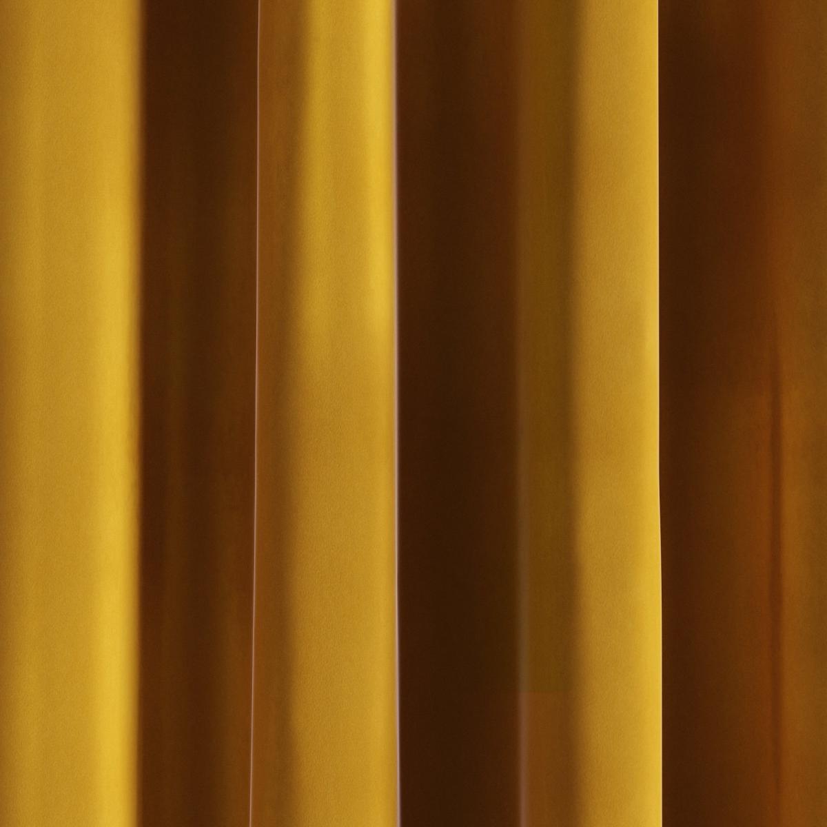 Phoenix Velour Gold Thermal Eyelet Curtains Old Gold – image 3