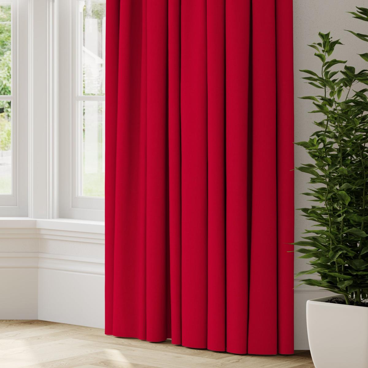 Panama Cotton Made to Measure Curtains Panama Coral – image 2