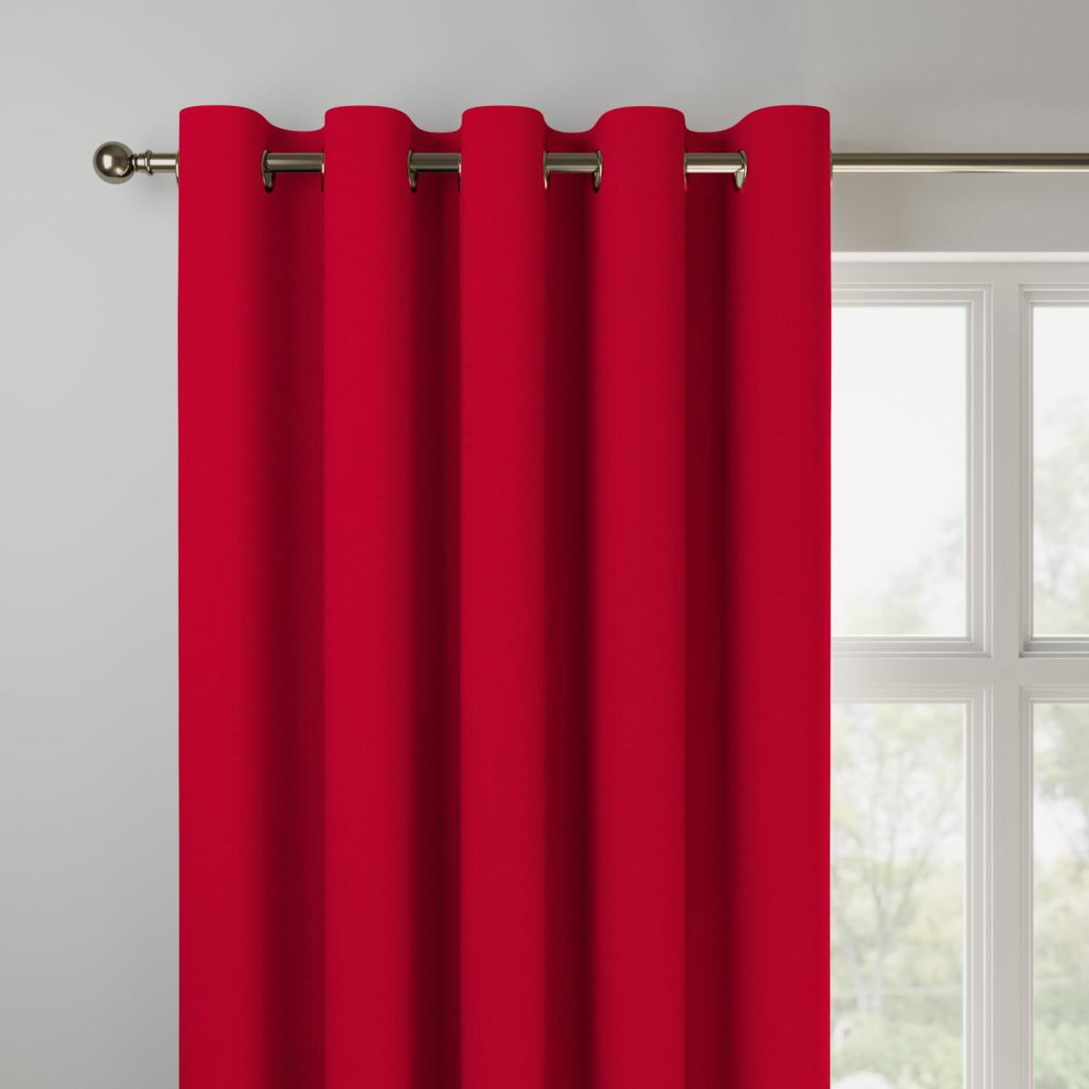 Panama Cotton Made to Measure Curtains Panama Coral – image 3