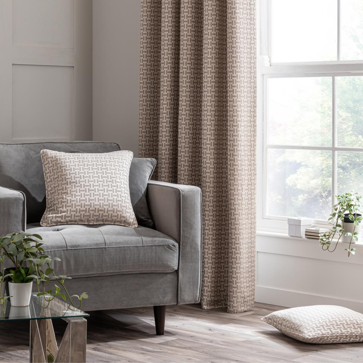 Stack Natural Eyelet Curtains Natural – image 4