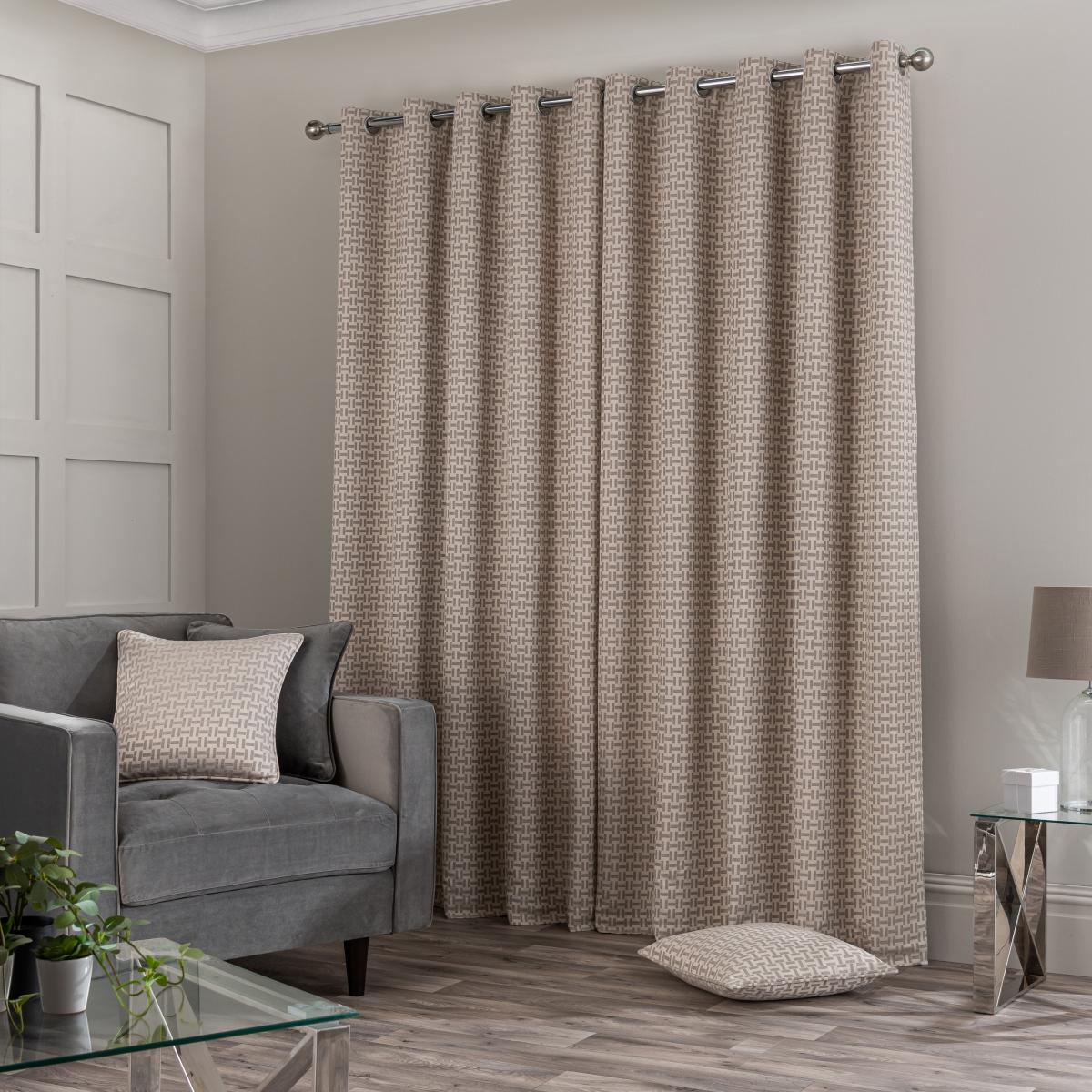 Stack Natural Eyelet Curtains Natural – image 5