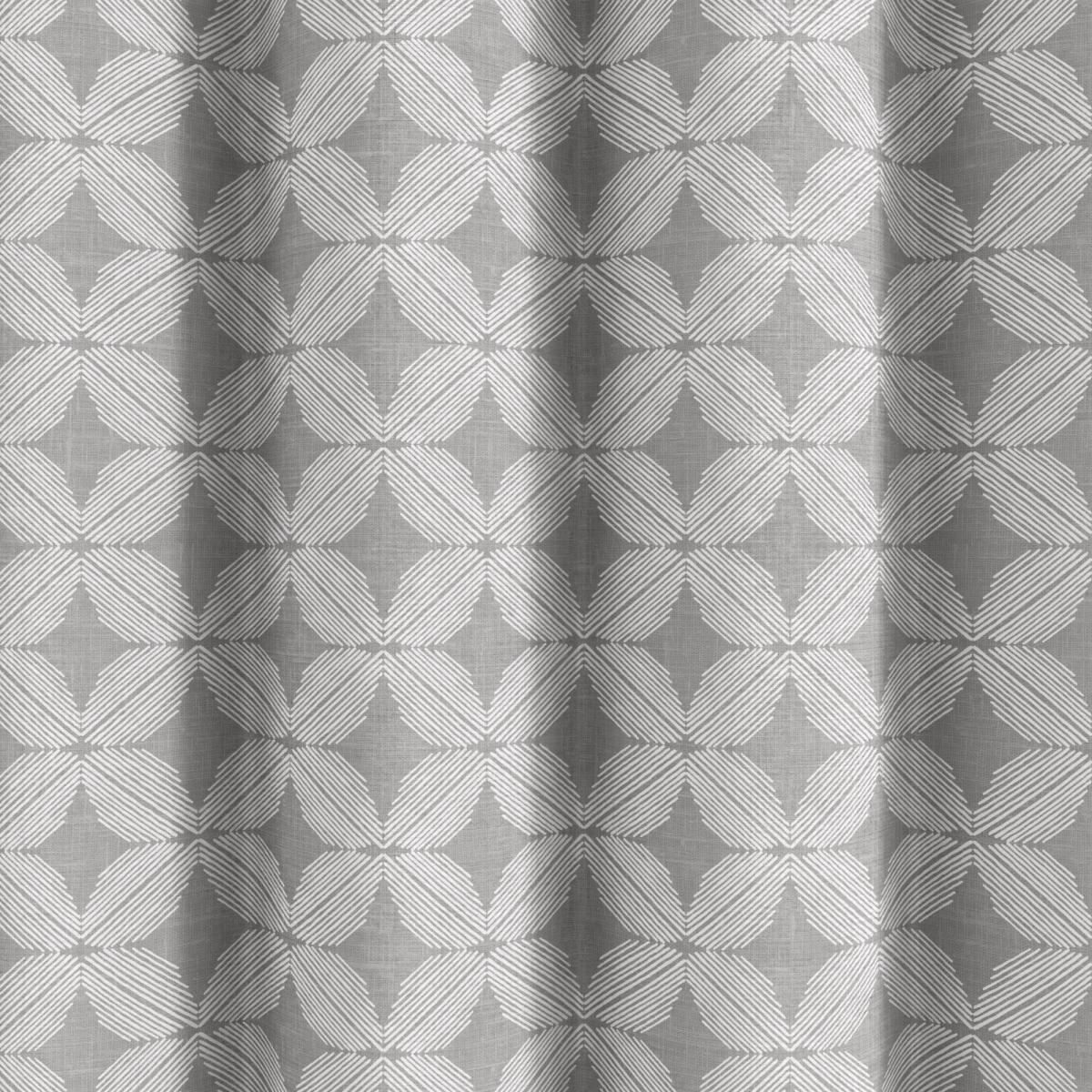 Crosby Charcoal Geometric Eyelet Curtains Charcoal (Grey) – image 3