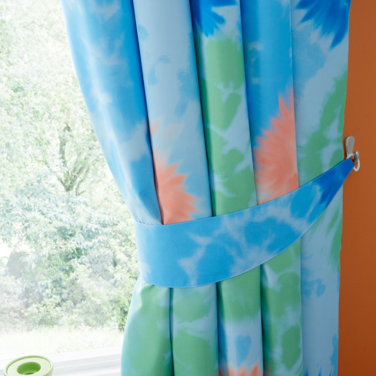 Boys Ombre Eyelet Curtains Blue – image 3